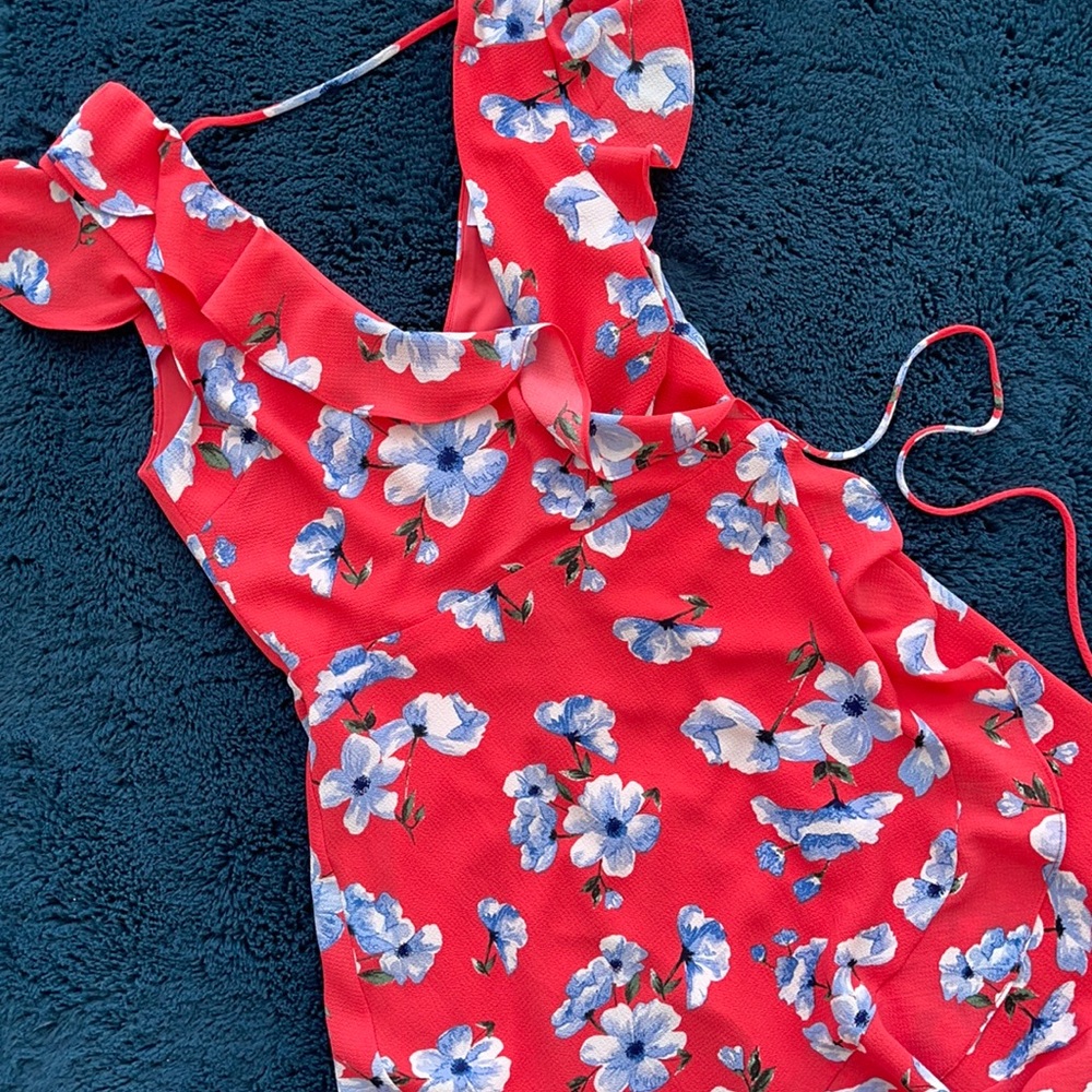 Ruffled wrap dress